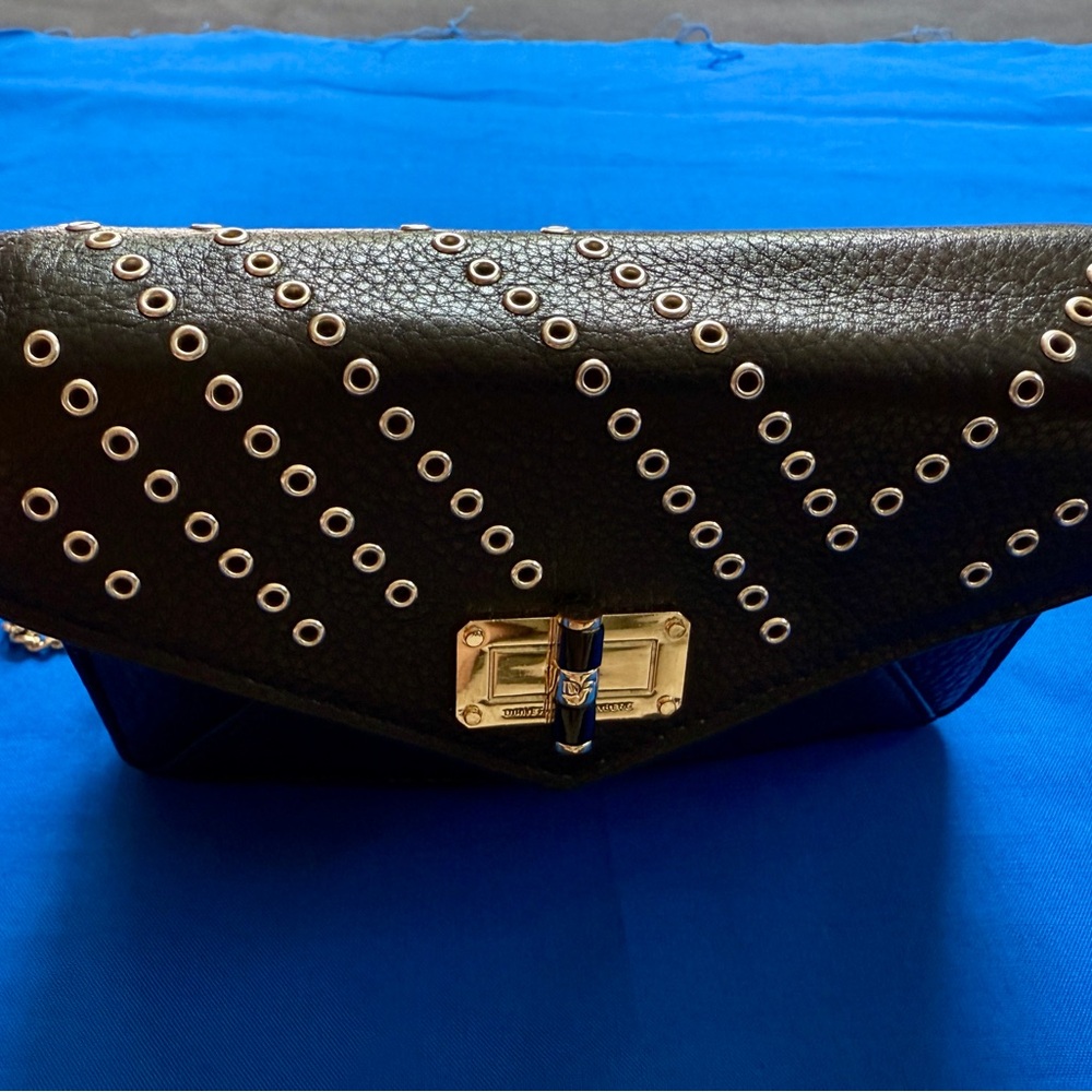 Diane Von Furstenberg Bitsy Grommet & Leather Mini Crossbody